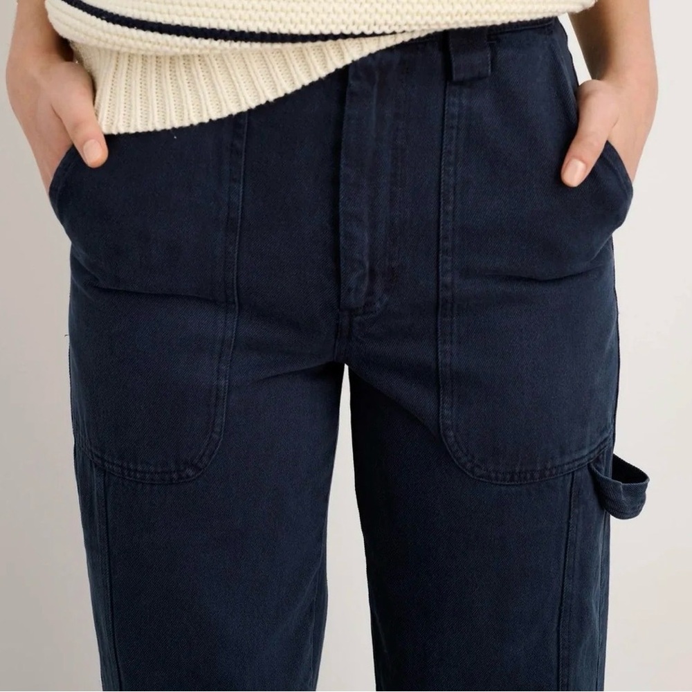 Alex Mill Phoebe Barrel Carpenter Pants - navy - Picture 3 of 12